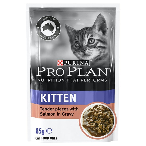 Pro Plan Salmon Gravy Wet Kitten Food Pouches
