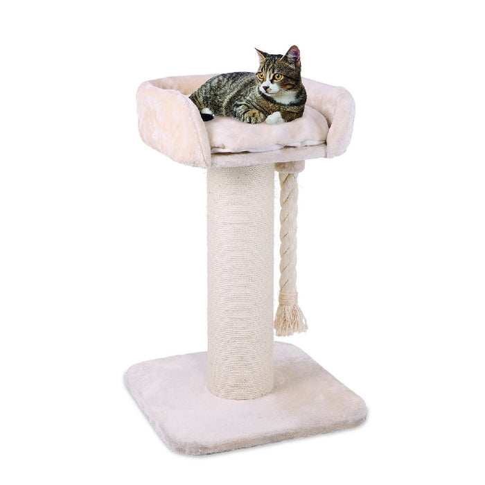 Kazoo Kitty Playgrounds Cream High Bed Scratch Post