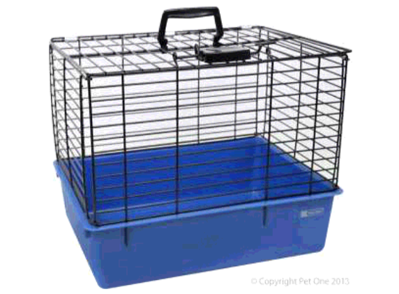 Pet One Carry Cage with Wire Top