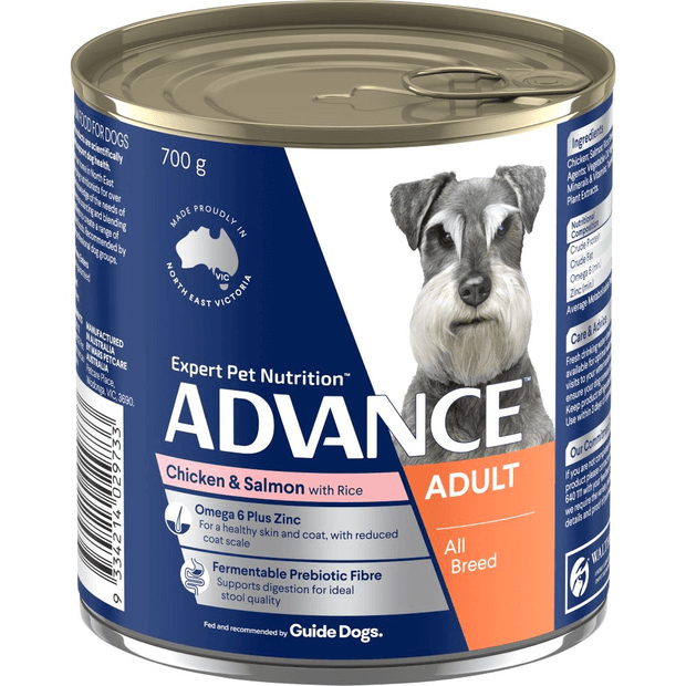 Advance Wet Dog Food Cans Adult Chicken Salmon And Rice