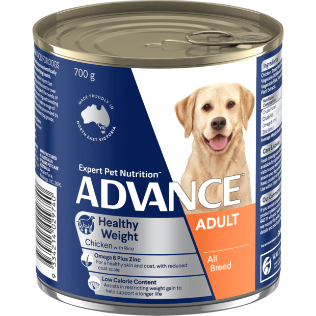 Advance Wet Dog Food Cans Adult Weight Control Chicken And Rice