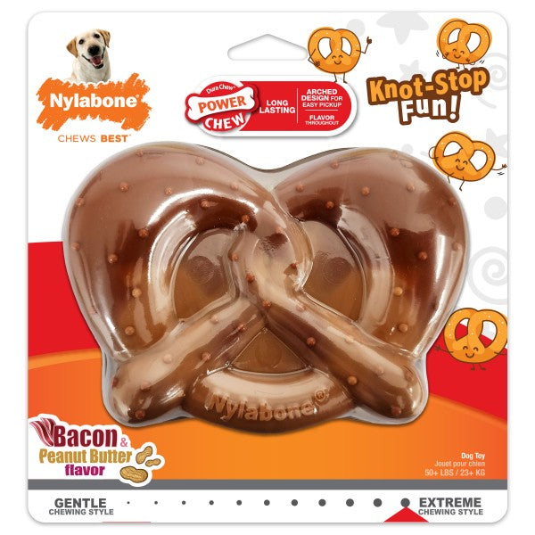 Nylabone Power Chew Giant Pretzel Bacon/Peanut Butter [Sz:Giant]