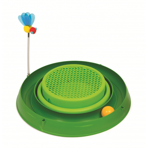 Catit Play 3 in 1 Circuit Ball Toy w/Cat Grass Pad