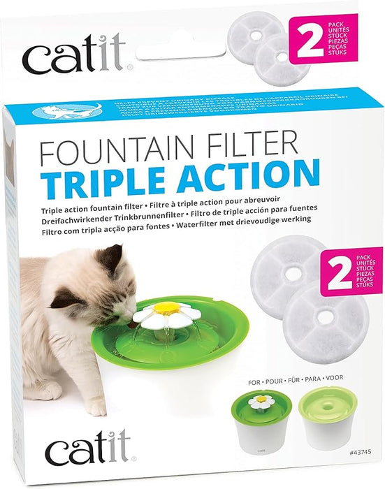 Catit 2.0 Senses Flower Water Softening Filter 2 Pack