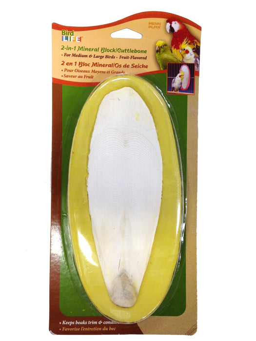 PENN PLAX - 2 IN 1 MINERAL BLOCK/CUTTLEBONE