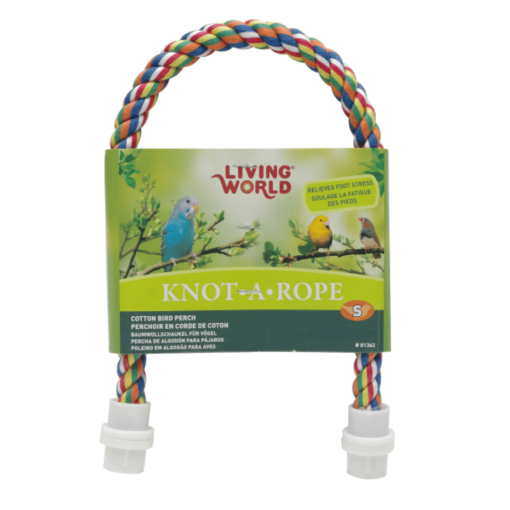 LIVING WORLD - KNOT A ROPE PERCH BANANA FLAVOUR SMALL 38CM