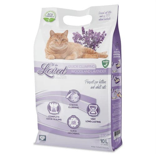 To Be Loved Quick Clumping Kitty Litter [Sz:10L Cl:Woodland Lavender]