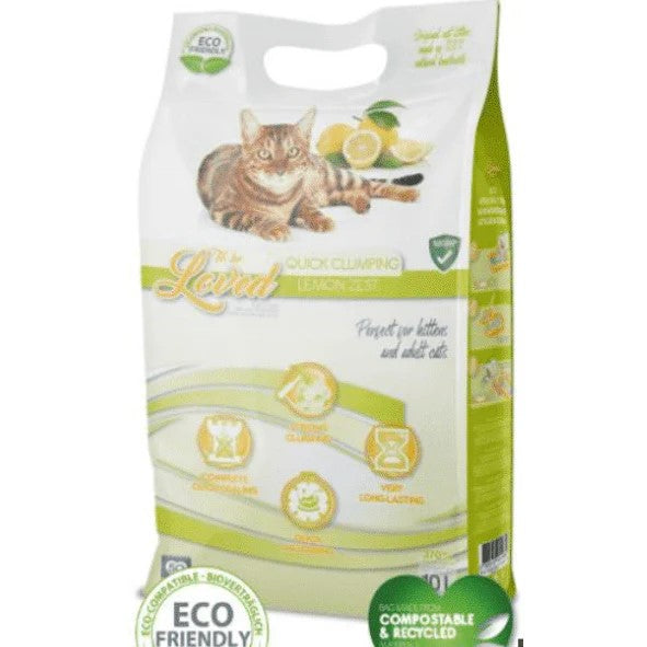 To Be Loved Quick Clumping Kitty Litter [Sz:10LT Cl:Lemon Zest]