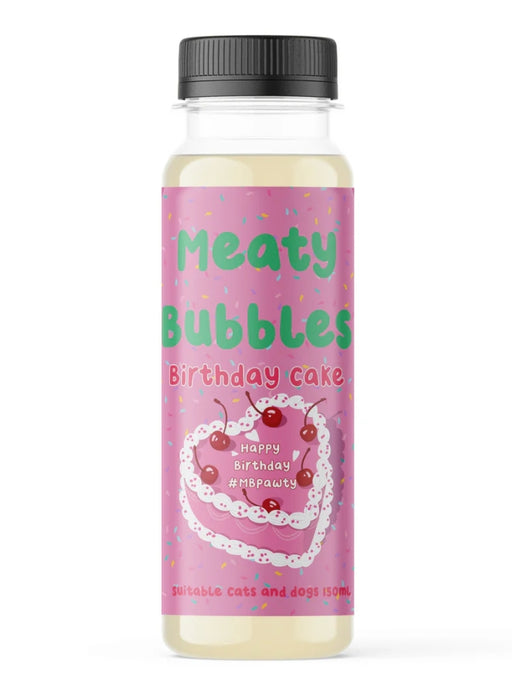 Meaty Bubbles Dog - Birthday Cake [Sz:150ml]