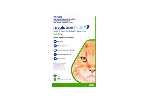 Revolution Plus Green Large Cat 5.1-10kg [Sz:6pk]