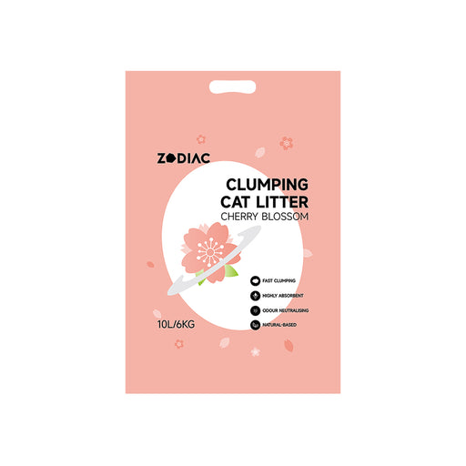 Zodiac Clumping Cat Litter [Sz:6kg Cl:Cherry Blossom]