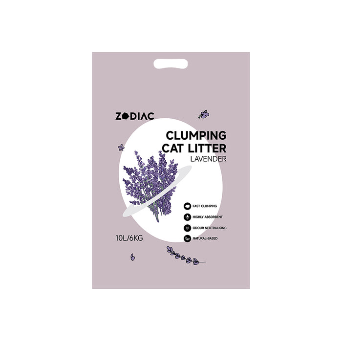 Zodiac Clumping Cat Litter [Sz:6kg Cl:Lavender]