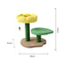 Catio 2 Level Yellow Camelia Flower Cat Scratching Tree