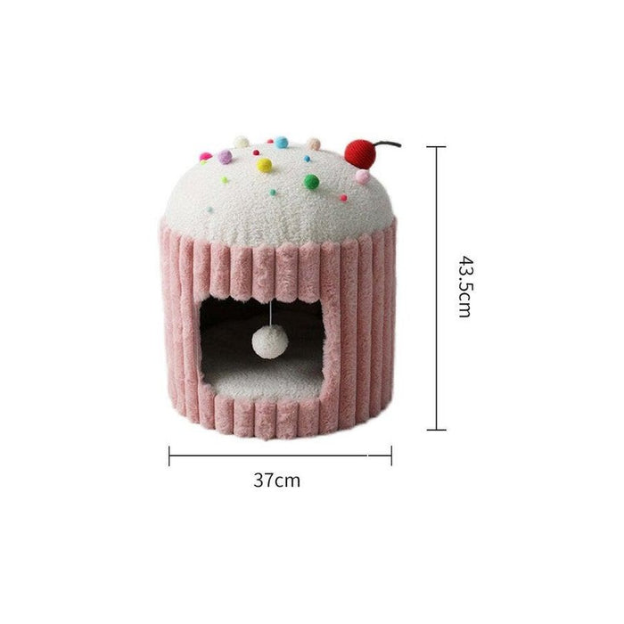 Catio Pink Cupcake Cat House