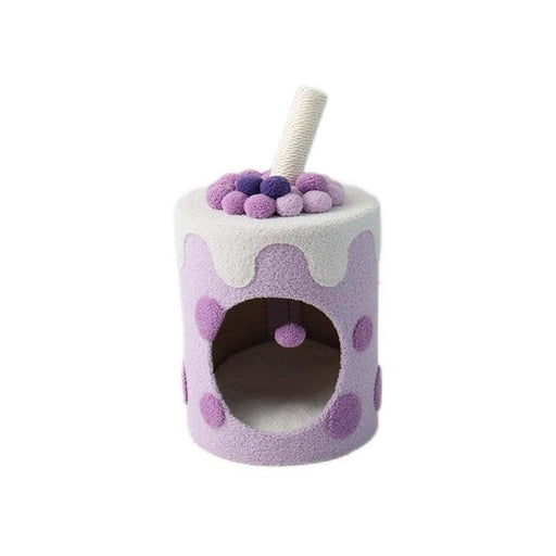 Catio Purple Bubble Milktea Cat House