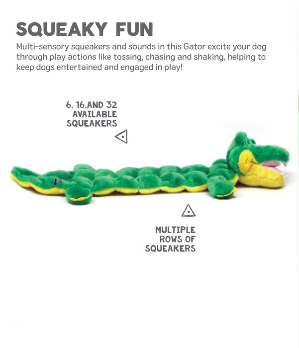 Outward Hound Dog Squeaker Mat Gator [Sz:Large]