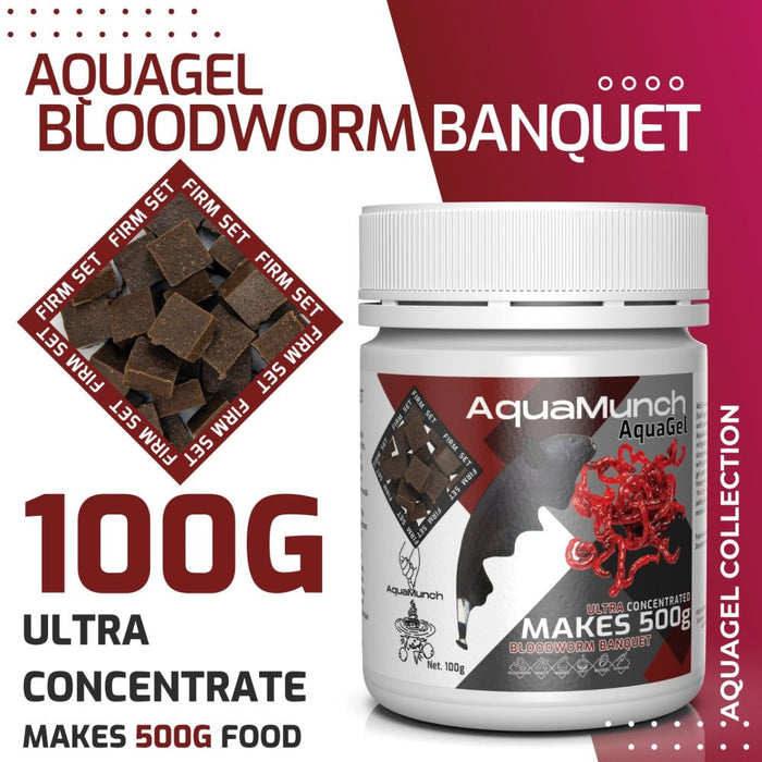 Aqua Munch AquaGel Bloodworm Banquet [Sz:100g]