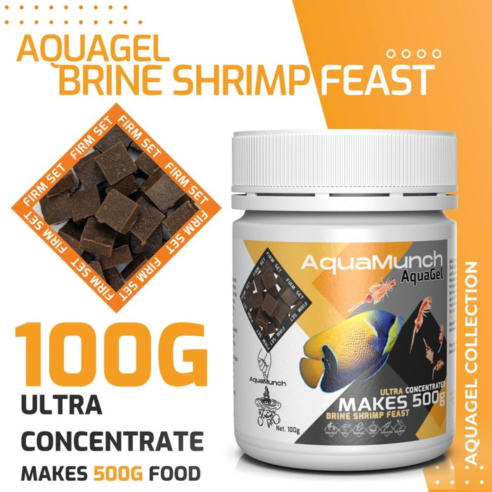 Aqua Munch AquaGel Brine Shrimp Feast [Sz:100g]