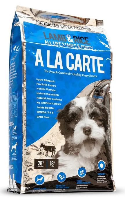 A La Carte Dry Dog Food Puppy All LifeStages Small to Medium Lamb & Rice