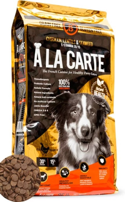 A La Carte Grain Free Dry Dog Food Adult Chicken Lentils & Seaweed [Sz:8kg]