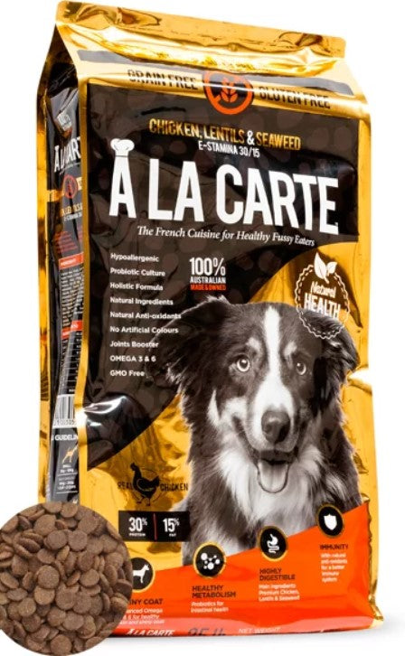 A La Carte Dog Adult Chicken Lentils & Seaweed [Sz:8kg]