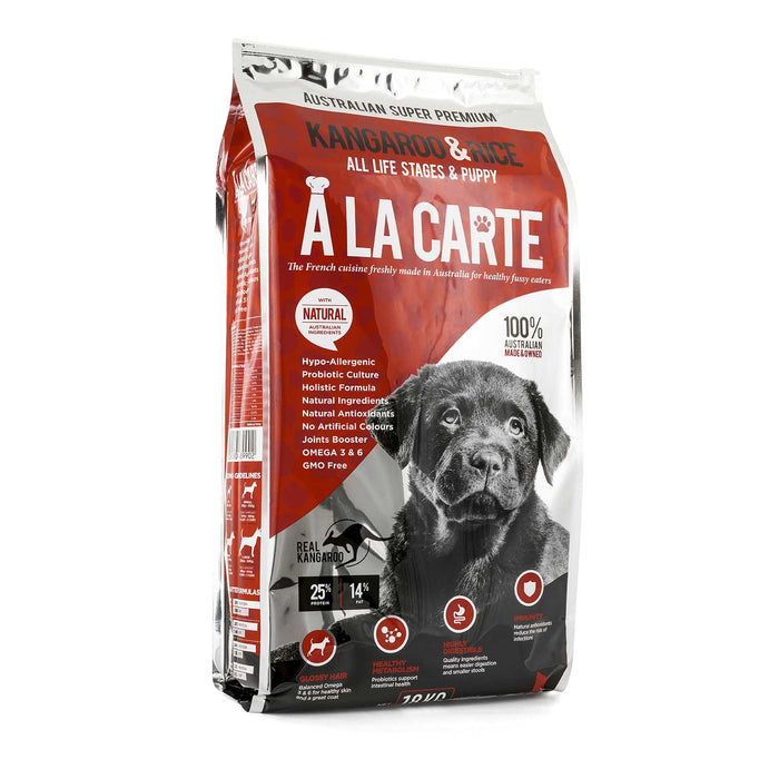 A La Carte Dry Dog Food Puppy All LifeStages Medium to Large Breed Kangaroo & Rice [Sz:18kg]