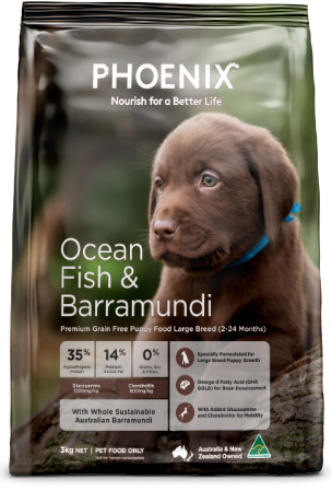 Phoenix Ocean Fish & Barramundi Puppy Large Breed Dog Food [Sz:3kg]