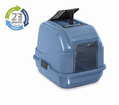 S.L Easy Cat Hooded Cat Pan Set [Sz:50x40x40 Cl:Blue]