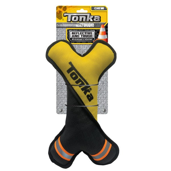 Tonka Tuff Poly Filled Twist Bone [Sz:35cm Cl:Black/Yellow]