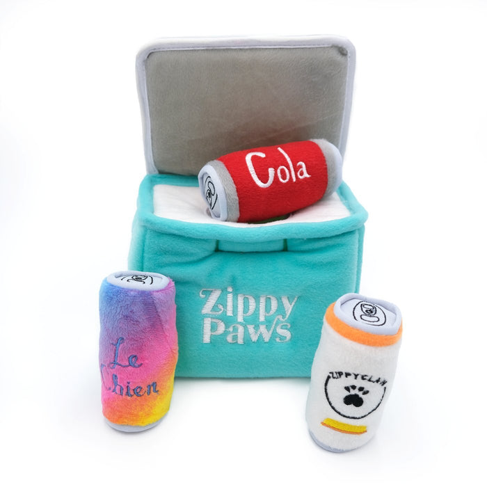 Zippy Paws - Zippy Burrows Interactive Dog Toy Ice Chest 3 Beers