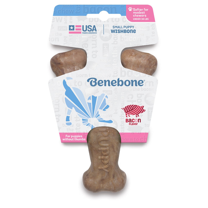 Benebone Puppy Wishbone [Sz:Small Cl:Bacon]