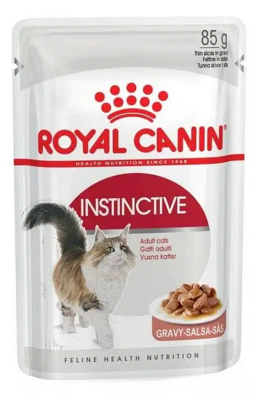 Royal Canin Adult Instinctive 7 Plus Gravy Wet Cat Food Pouches [Sz:85g]