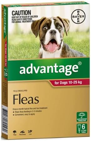 Advantage Large Dog 10-25kg [Sz:6pk Cl:Red]