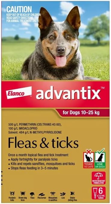 Advantix Large Dog 10-25kg [Sz:6pk Cl:Red]