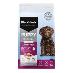 Black Hawk Dry Dog Food Puppy Medium Breed Lamb & Rice [Sz:3kg]