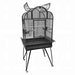 Avi One Parrot Cage 826 Open Top [Sz:78L x 62W x 173Hcm Cl:Silver/Black]