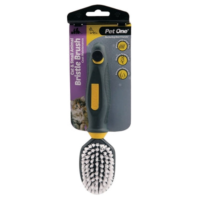 PET ONE - GROOMING CAT & SMALL ANIMAL SOFT BRISTLE BRUSH