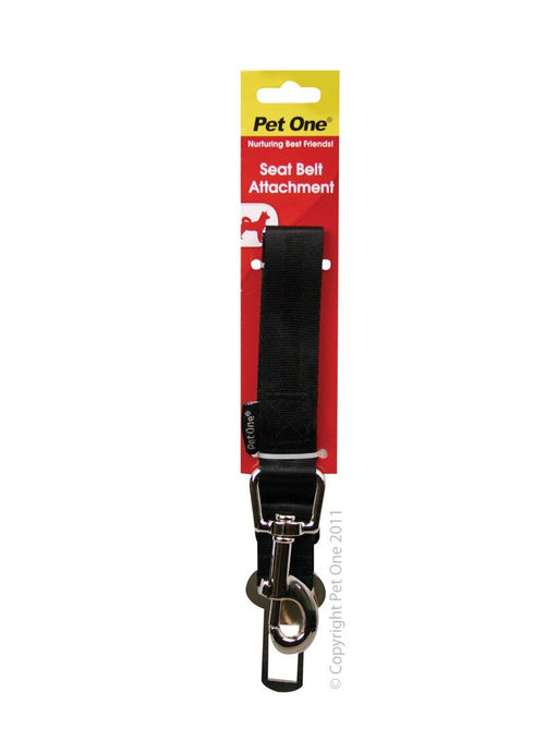 Pet One Seat Belt Attachment [Sz:50cm Cl:Black]