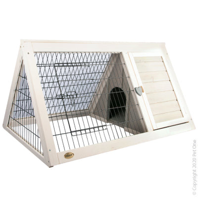 Pet One Triangular Wooden Hutch 100 x 62 x 52.5cm