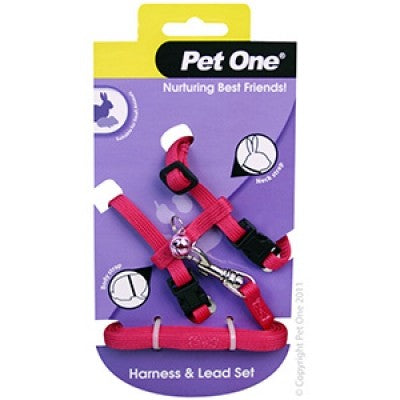 Pet One Small Animal Harness [Cl:Pink]