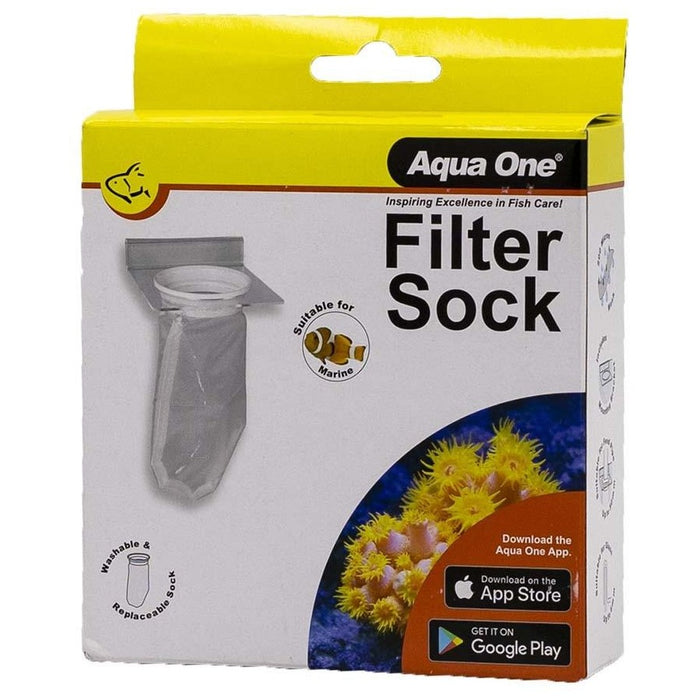 Aqua One Filter Sock Round Suit Up To 6mm Glass For Sump Systems