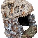 Aqua One Ornament Dinosaur Skull Cave [Sz:Small]