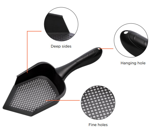 Reptile One Sand Sieve Plastic Corner Scoop 