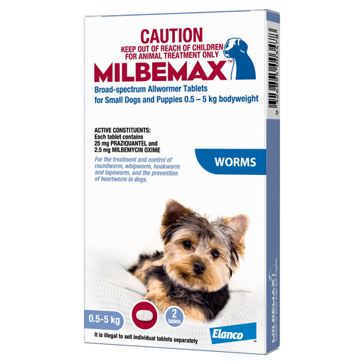 Milbemax All Wormer For Small Dogs [Sz:2tab]