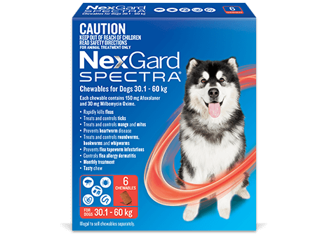 Nexgard Dog Spectra [Sz:6pk Cl:Red]