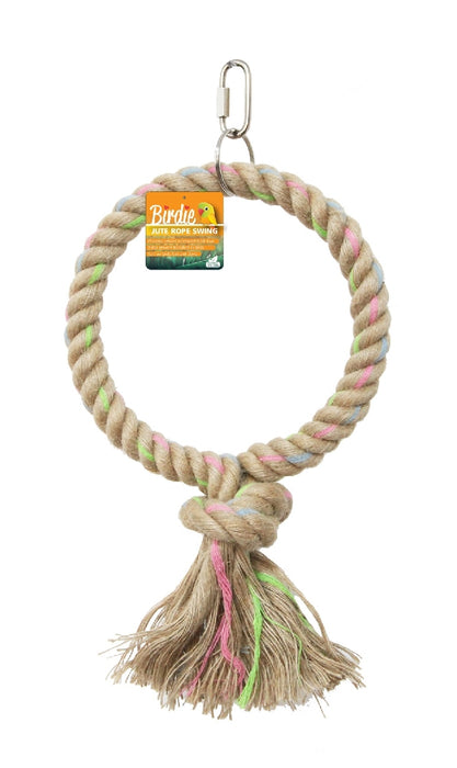 BIRDIE - JUTE PARROT RING SINGLE SMALL
