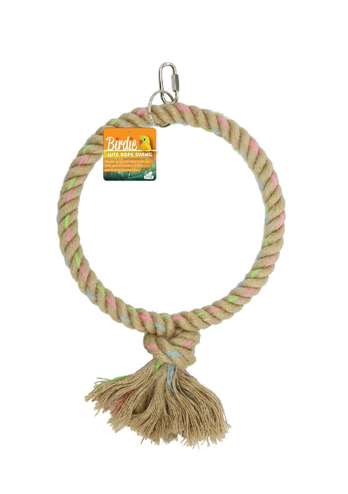 BIRDIE - JUTE PARROT RING SINGLE LARGE