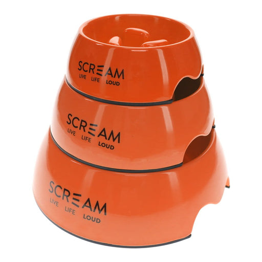 Scream Round Slow-Down Pillar Bowl [Sz:200ml Cl:Loud Orange]