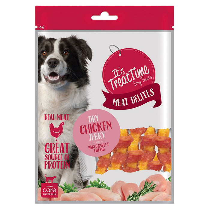 It's Treat Time Meat Delites Dry Chicken Jerky with Baked Sweet Potato [Sz:100g]