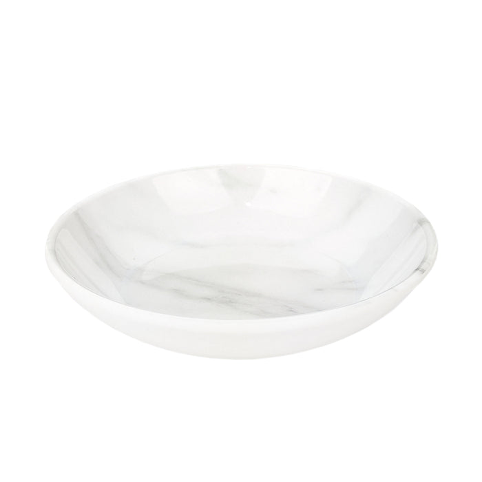 Cattitude Carrara Marble Cat Saucer